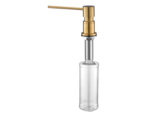 Дозатор для моющего средства Paulmark Kraft D003-BG Брашированное золото