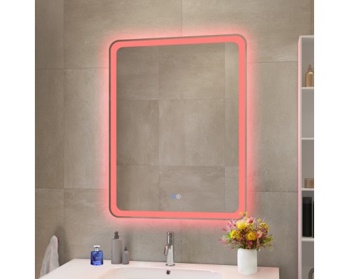 Зеркало Cezares Multicolore 60 CZR-SPC-MC-600-800-RGB-TCH с подсветкой с сенсорным выключателем и функцией памяти