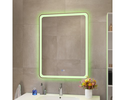 Зеркало Cezares Multicolore 60 CZR-SPC-MC-600-800-RGB-TCH с подсветкой с сенсорным выключателем и функцией памяти