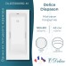 Ванна из литьевого мрамора Delice Diapason 180х80 матовая с ручками Хром