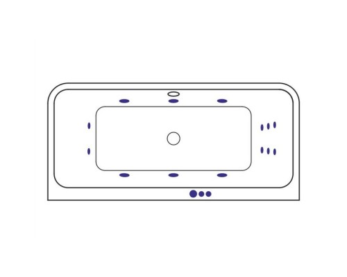 Ванна гидромассажная EXCELLENT Arana 180x85 SMART белый