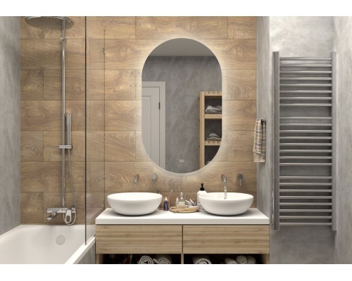 Зеркало Континент Fleur 650x1100 с подсветкой с бесконтактным выключателем