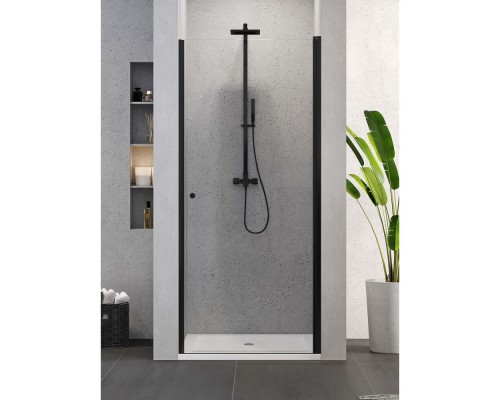 Дверь в нишу NEW TRENDY SUPERIA BLACK 90x195 черный