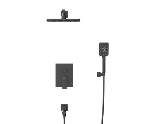 Душевая система Cezares Slider SLIDER-VDSET-NOP Черная матовая