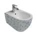 Биде ISVEA Infinity подвесной 365x530x400 белый матовый Terrazzo 10NF41001SV-2L-TRZ
