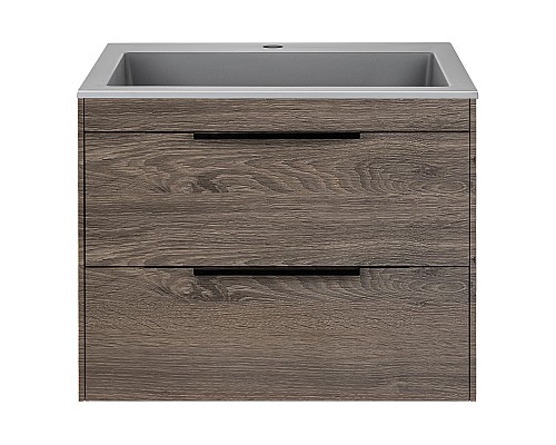 База под раковину Vincea Chiara 2D 600 подвесная 2 выкатных ящика Soft-close R.Oak