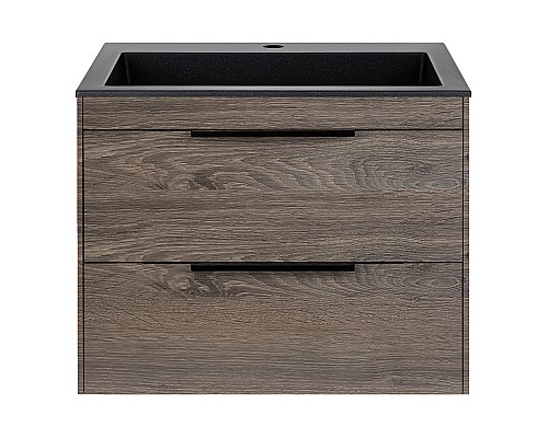 База под раковину Vincea Chiara 2D 600 подвесная 2 выкатных ящика Soft-close R.Oak