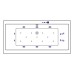 Ванна EXCELLENT Pryzmat Slim 170x75 "ULTRA" (белый)