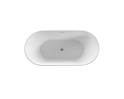 Ванна акриловая Vincea VBT-426-1700 1700x800x580 белый щелевой перелив слив хром