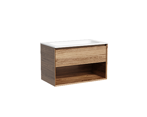 Тумба подвесная SANCOS Marmi 790х445 c ящиком, дуб чарльстон MR1.080ECH