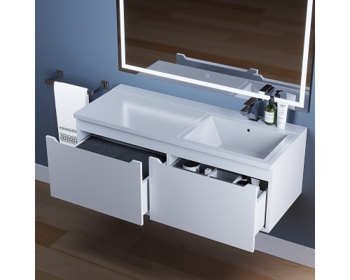 Тумба под раковину Uperwood Tanos 120 см, правая, белая