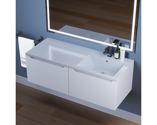 Тумба под раковину Uperwood Tanos 120 см, правая, белая