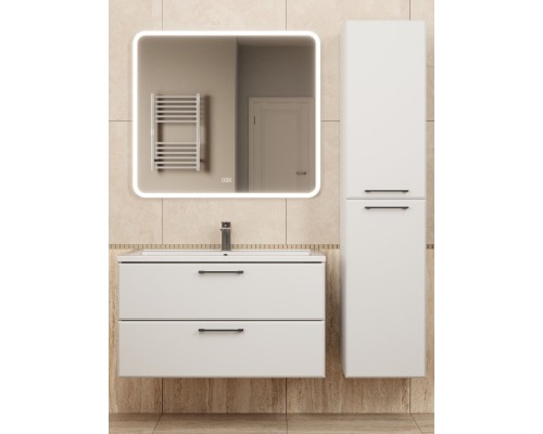 Тумба под раковину Uperwood Foster NEW 90 см, подвесная, белая