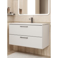 Тумба под раковину Uperwood Foster NEW 90 см, подвесная, белая