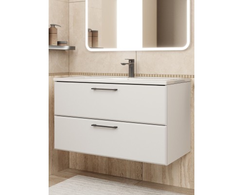 Тумба под раковину Uperwood Foster NEW 90 см, подвесная, белая