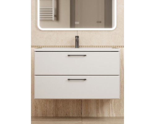 Тумба под раковину Uperwood Foster NEW 90 см, подвесная, белая