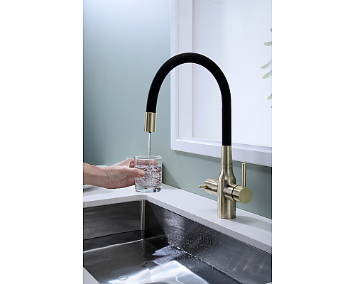 Смеситель для кухни Paulmark Salix Sa213419-BR Бронза