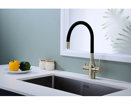 Смеситель для кухни Paulmark Salix Sa213419-BR Бронза