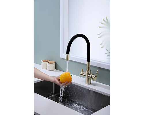 Смеситель для кухни Paulmark Salix Sa213419-BR Бронза