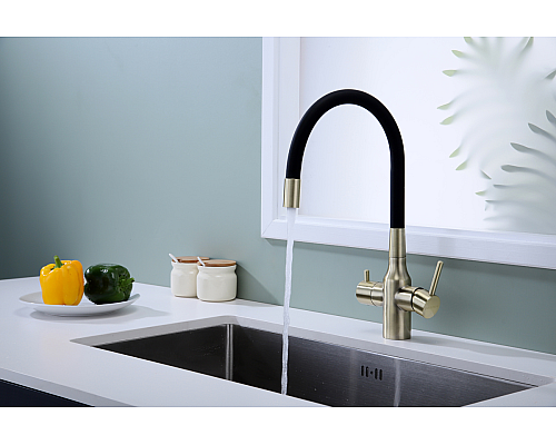 Смеситель для кухни Paulmark Salix Sa213419-BR Бронза