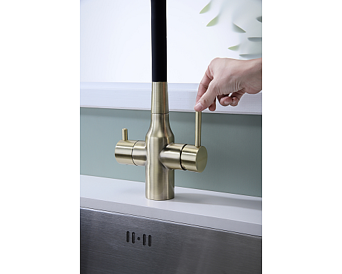 Смеситель для кухни Paulmark Salix Sa213419-BR Бронза