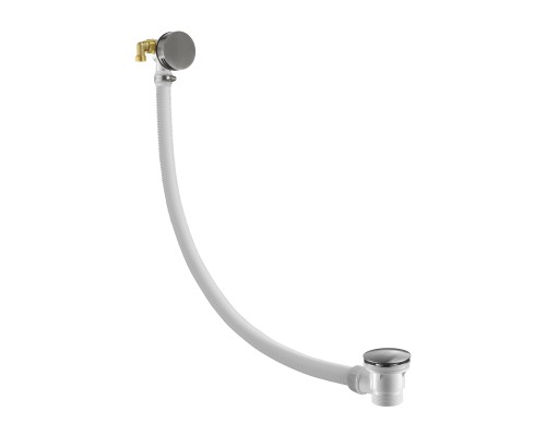 Слив-перелив для ванны с наполнением через перелив Benesque 59010203 черный брашированный