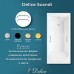 Ванна из литьевого мрамора Delice Scandi 170х75 глянцевая с ручками Хром