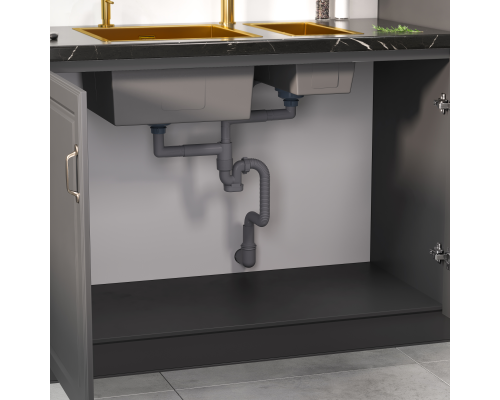 Кухонная мойка Reflexion Garda RX2170BL оружейная сталь