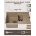 Кухонная мойка кварцевая Uperwood Quartz UPD-05-02, прямоугольная двухсекционная, бежевая