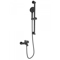 Смеситель для ванны с душевым гарнитуром Wonzon&Woghand, Темный графит