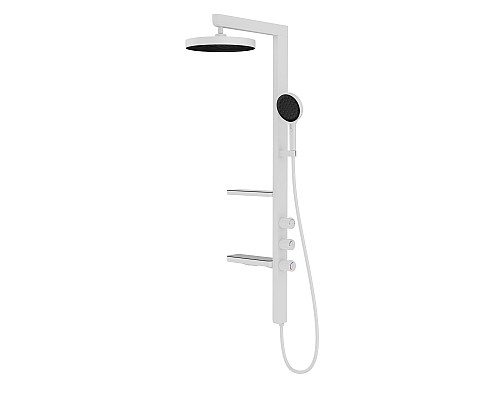 Душевая стойка Vincea Inspire VSFS-3I11W с изливом 30см верх душ белый Душевая стойка Vincea Inspire VSFS-3I11W с изливом 30см верх душ белый