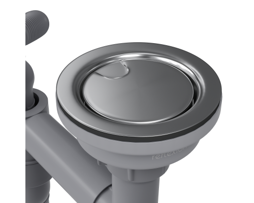 Выпуск для кухонной мойки Reflexion Part RX9003SS полированная сталь