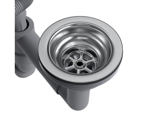 Выпуск для кухонной мойки Reflexion Part RX9003SS полированная сталь