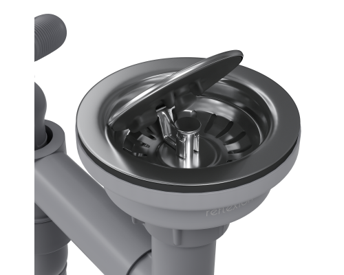 Выпуск для кухонной мойки Reflexion Part RX9003SS полированная сталь