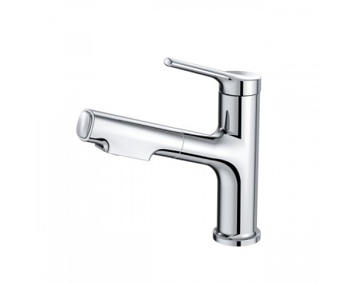 Смеситель для раковины с выдвижным изливом Wonzon&Woghand, Хром