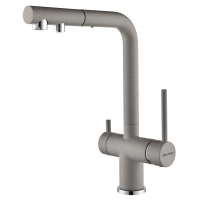 Смеситель для кухни Paulmark Serpentine Se213222-GR Серый