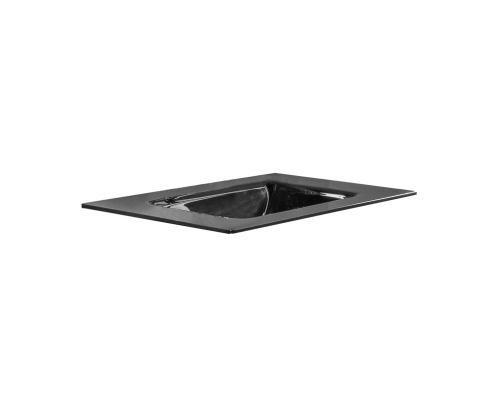 Столешница стекло 80 см моноблок BLACK