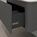 Тумба с раковиной Black&White U935.1200 матовый серый