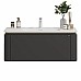 Тумба с раковиной Black&White U935.1200 матовый серый