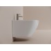 Биде подвесное Ceramicanova Вихрь (Whirl) с крепежом для скрытого монтажа белый