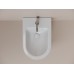 Биде подвесное Ceramicanova Вихрь (Whirl) с крепежом для скрытого монтажа белый