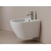 Биде подвесное Ceramicanova Вихрь (Whirl) с крепежом для скрытого монтажа белый