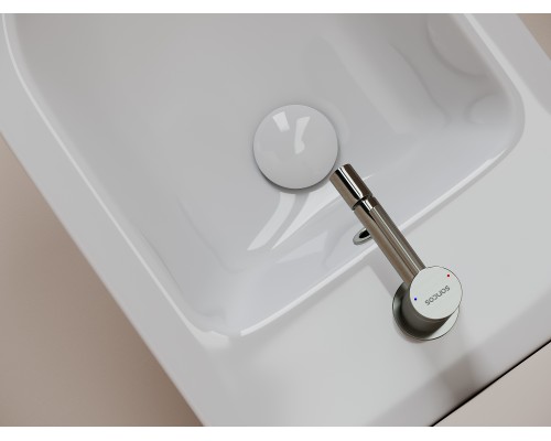 Биде подвесное Ceramicanova Вихрь (Whirl) с крепежом для скрытого монтажа белый