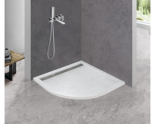 Душевой поддон из искусственного камня Cezares Tray AS 90x90 TRAY-AS-R-90-30-W Белый