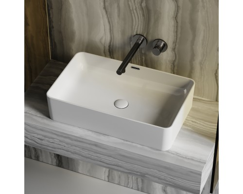 Раковина-чаша накладная Ceramicanova со сливом переливом Element 605x385x140