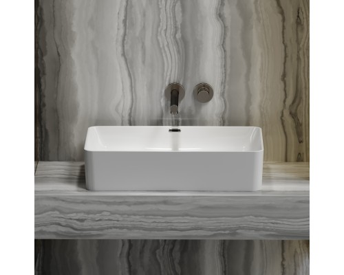 Раковина-чаша накладная Ceramicanova со сливом переливом Element 605x385x140