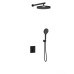 Душевой комплект Vincea Inspire VSFW-3I21MT2MB встраиваемый, термостат, 2 режима, черный