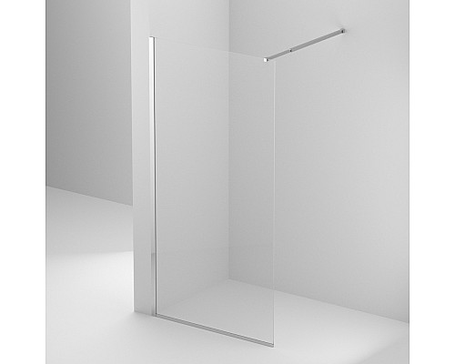 Душевая перегородка BelBagno Kraft 90 KRAFT-L-1-90-C-Cr профиль Хром стекло прозрачное