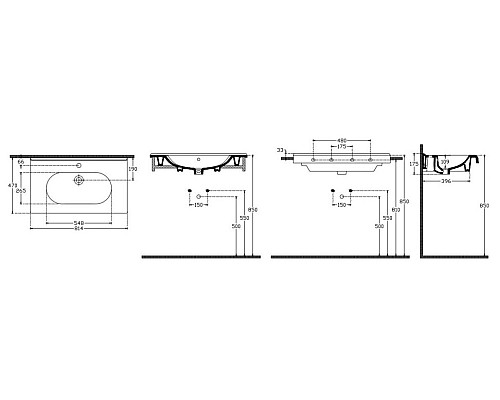Раковина ISVEA Sentimenti накладная 820x465x170 белый 10SM50082SV