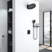 Душевой комплект Vincea Inspire VSFW-3I21MT3RMB встраиваемый, термостат, 2 режима, черный